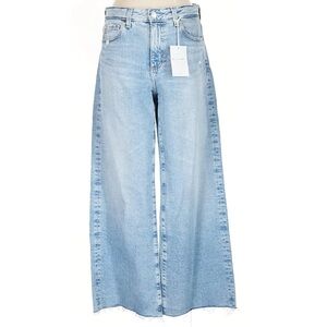 AG Adriano Goldschmied Saige Wide Leg Crop Jeans 27 NWT $225